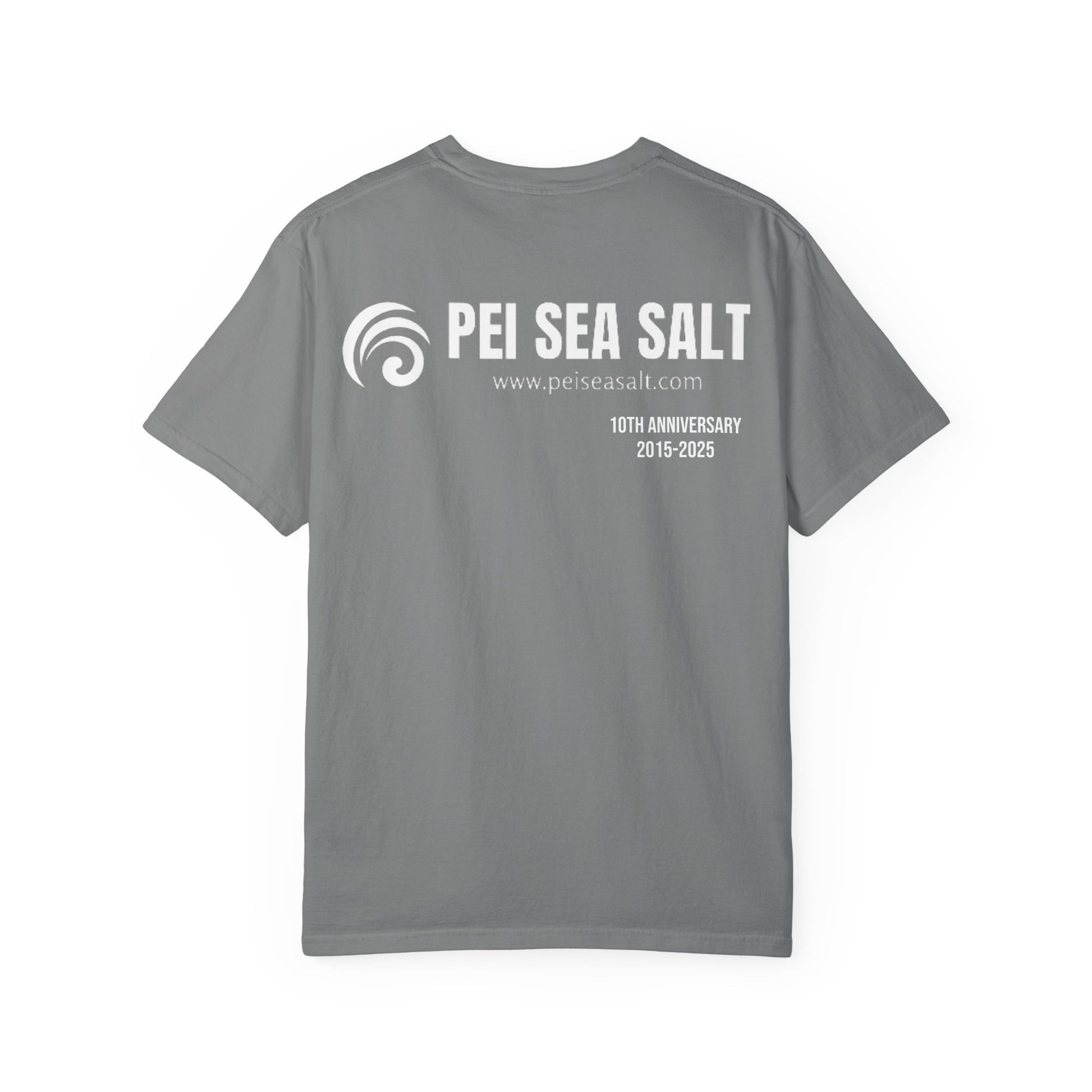 PEI Sea Salt Tee - 10 year anniversary t-shirt - Salts of the Earth .ca